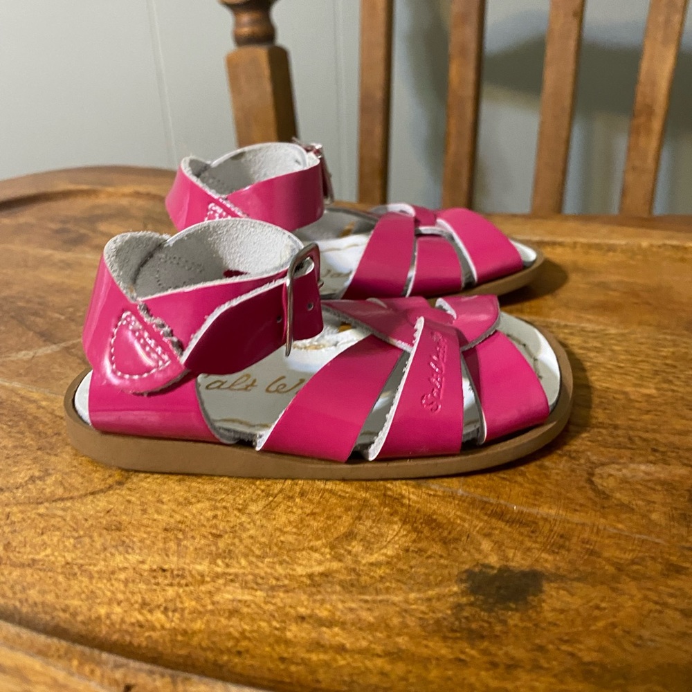 Pink saltwater sandals